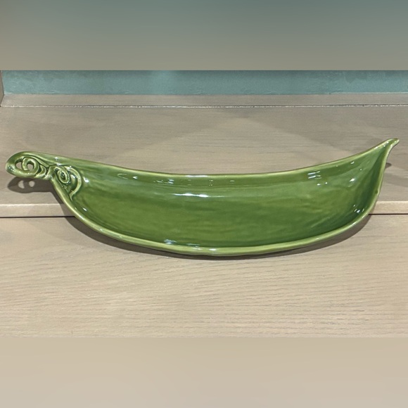 Pottery Barn Other - Pottery Barn Garden Crudite Pea Pod Serving Platter 19”